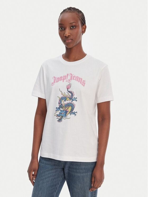 JOOP! Jeans Tricou Trinessa 30102434 Alb Regular Fit