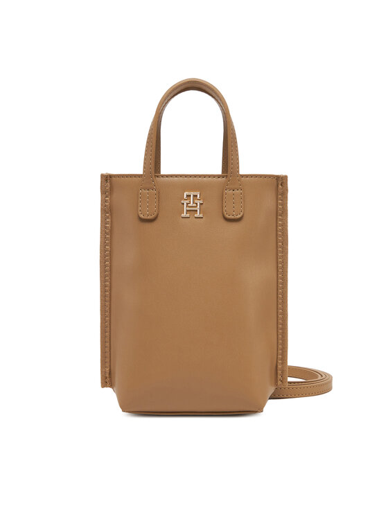 Tommy Hilfiger Tommy Hilfiger Калъф за телефон Th Distinct Phone Pouch AW0AW17402 Кафяв