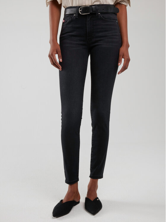 BIG STAR BIG STAR Jeansy MELINDA HIGH WAIST Szary Skinny Fit