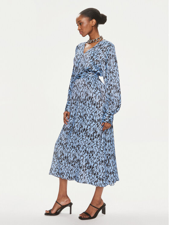 Karen by Simonsen Karen by Simonsen Rochie tip cămașă Nikole 10104885 Albastru Regular Fit