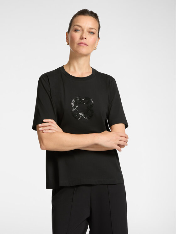 Elena Mirò Elena Mirò T-shirt G270Z000407N033 Nero Regular Fit