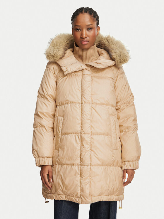 Weekend Max Mara Зимно яке Anfora 2625496062 Бежов Regular Fit