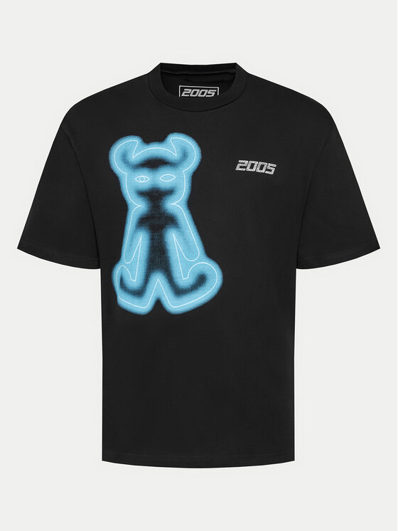 2005 2005 T-Shirt Unisex Airbrushed Horned Lucy Czarny Relaxed Fit