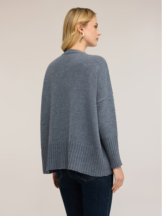 Motivi Motivi Cardigan M293E002265N024 Turchese Over Fit