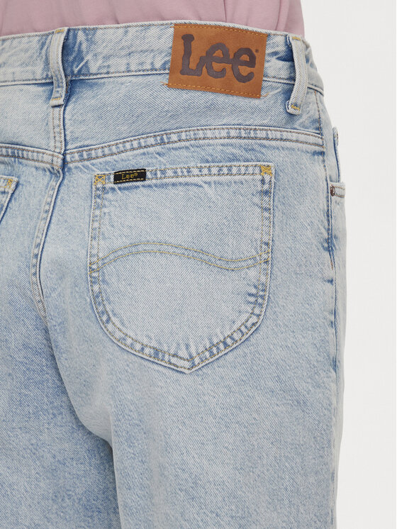 Lee Lee Džínsové šortky Rider 112363533 Modrá Loose Fit