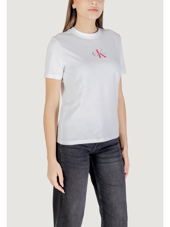Calvin Klein Jeans Calvin Klein Jeans T-shirt SS 20s CLASSIC LOGO Bianco Classic Fit