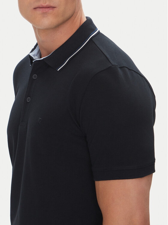 Pierre Cardin Pierre Cardin Тениска с яка и копчета C5 21374.2112 Тъмносин Regular Fit