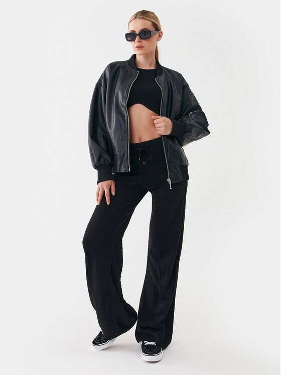 ONLY ONLY Kurtka z imitacji skóry 15294104 Czarny Regular Fit