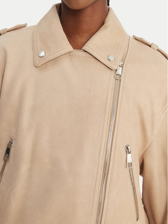 BOSS BOSS Lederjacke C_Salace 50554143 Beige Regular Fit