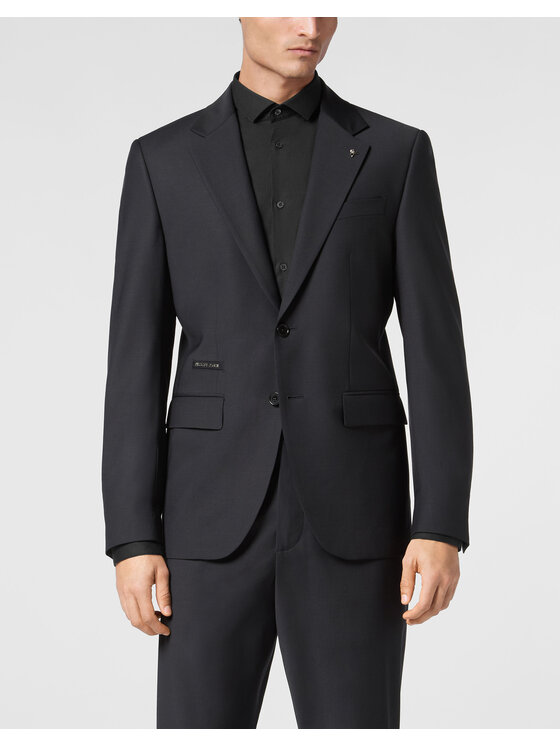 PHILIPP PLEIN PHILIPP PLEIN Marynarka 23085 Niebieski jasny Regular Fit