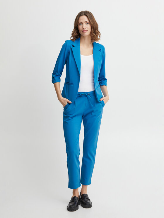 Fransa Fransa Штани з тканини 20605622 Голубий Regular Fit