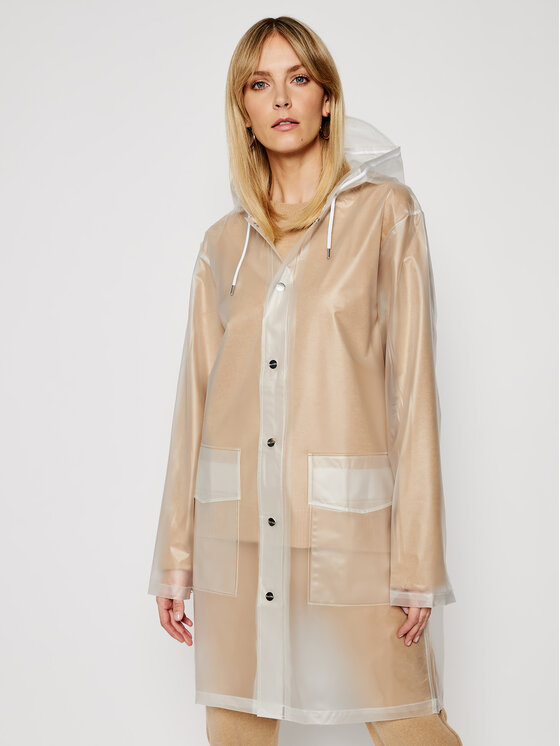 Rains Rains Μπουφάν αδιάβροχο Unisex 1269 Λευκό Regular Fit