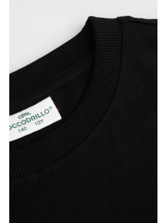 Coccodrillo Coccodrillo T-Shirt WC5143202SBJ-021 Czarny Regular Fit