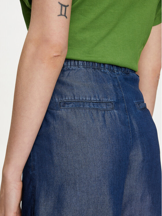 United Colors Of Benetton United Colors Of Benetton Szövet rövidnadrág 4KHND9016 Sötétkék Relaxed Fit