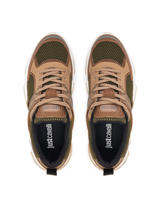 Just Cavalli Just Cavalli Sneakersy 80QA3SH5 ZSE66 Hnedá