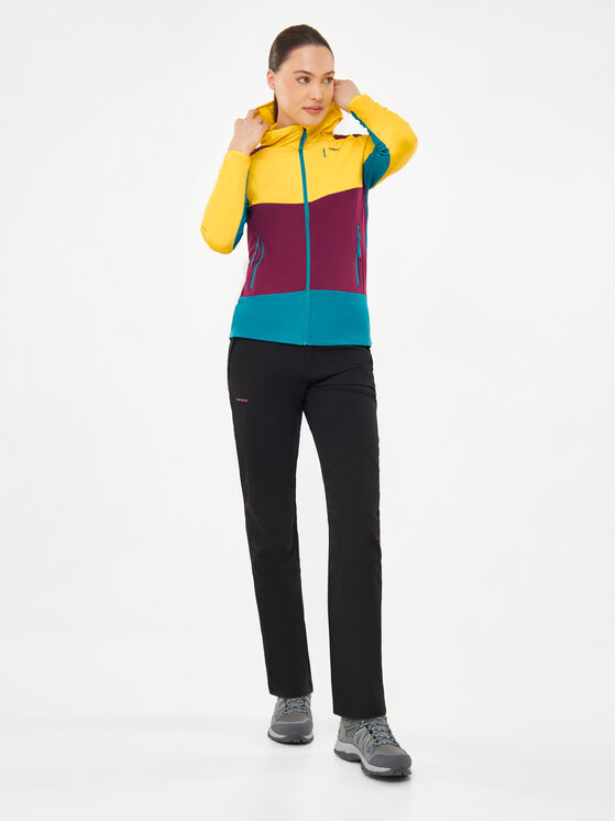 Viking Viking Bluza Tacoma Hoodie Lady Żółty Regular Fit