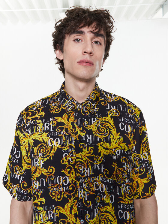 Versace Jeans Couture Versace Jeans Couture Риза 74GAL2B0 Черен Regular Fit