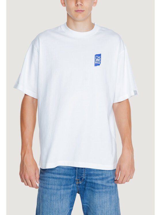 REPLAY Replay T-Shirt JERSEY 20/1 Biały Shirt Fit