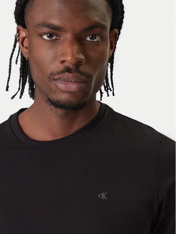 Calvin Klein Calvin Klein T-Shirt LV04LC240G Czarny Slim Fit