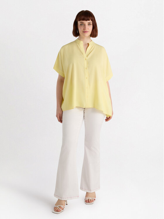 Fiorella Rubino Fiorella Rubino Camicia 5000L000164N018 Giallo Over Fit