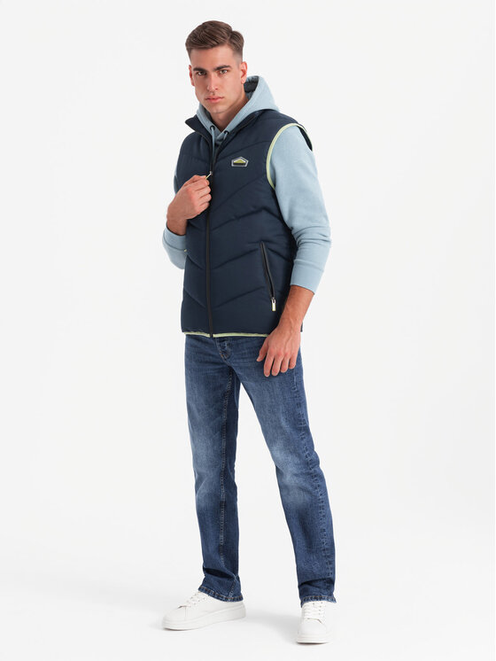 Ombre Ombre Vesta OM-JAVJ-0210 Tmavomodrá Regular Fit
