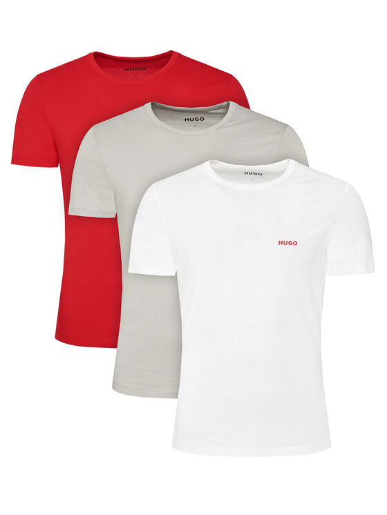 HUGO Súprava 3 tričiek T-Shirt Rn Triplet P 50532811 Farebná Regular Fit