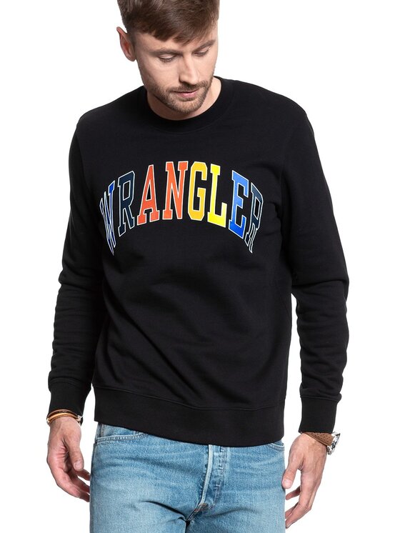 Bluza Wrangler, Rozmiar XL, Czarny, LOGO SWEAT