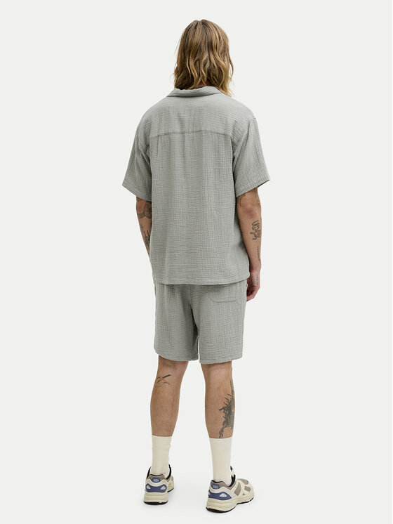 Jack & Jones Jack & Jones Set Hemd und Stoffshorts Nantucket 12302220 Grün Relaxed Fit