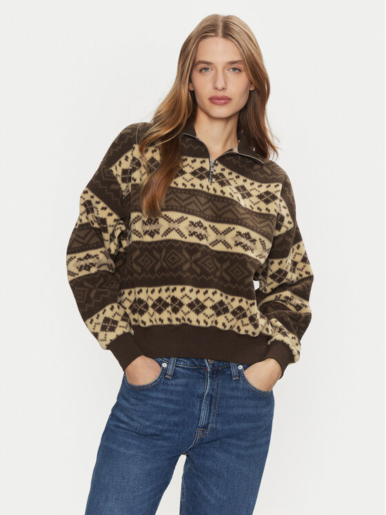 Polo Ralph Lauren Sveter 211947972001 Hnedá Relaxed Fit