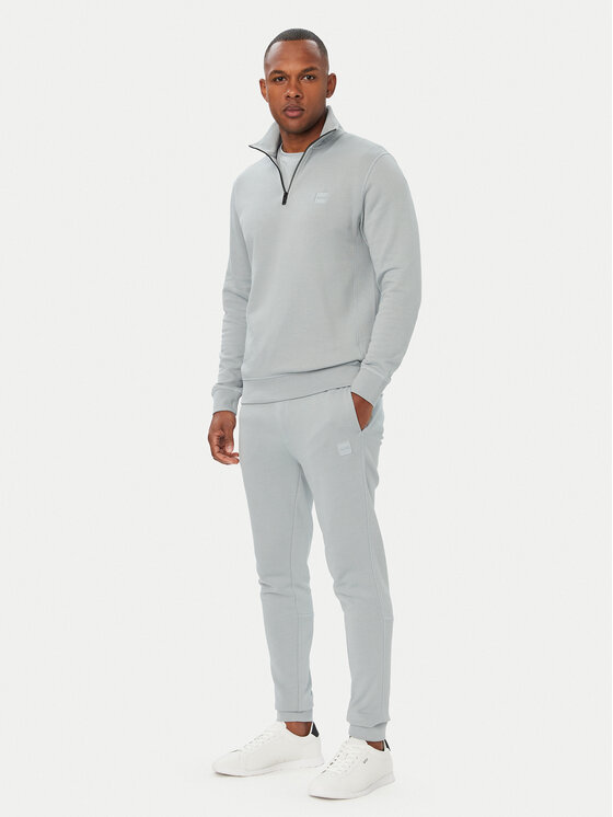 BOSS BOSS Megztinis Zetrust 50468926 Šviesiai pilka Regular Fit