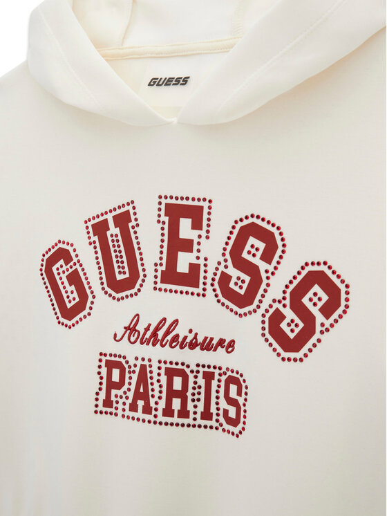 Guess Guess Mikina J6RQ11 KCAY2 Écru Regular Fit