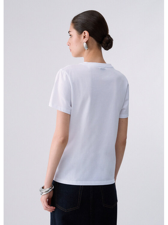 Liu Jo Liu Jo T-shirt WF6441JS904L9548 Bianco Regular Fit