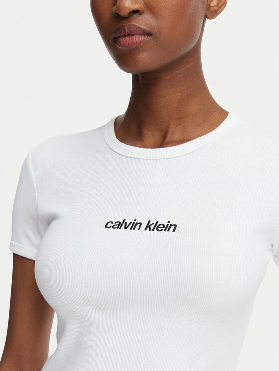 Calvin Klein Jeans Calvin Klein Jeans T-shirt LV047G816G Bijela Slim Fit