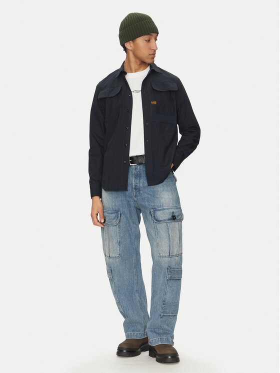 G-Star Raw G-Star Raw Koszula Cpo Utility D26470-C973 C742 Granatowy Regular Fit