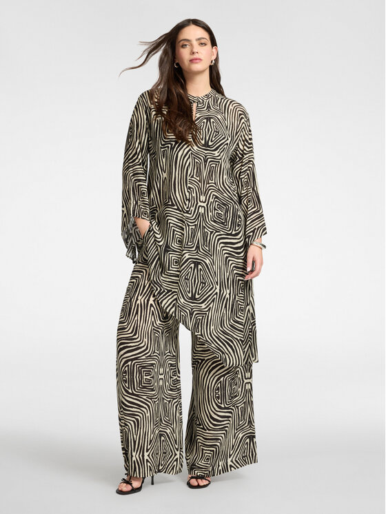 Elena Mirò Elena Mirò Spodnie materiałowe P194P200490N001 Czarny Regular Fit