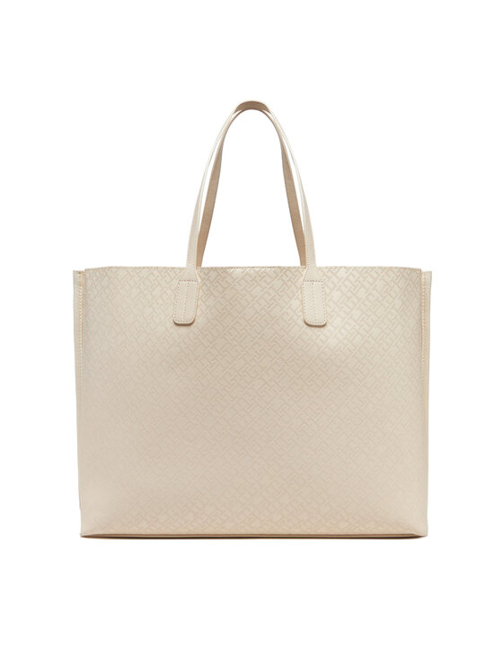Tommy Hilfiger Tommy Hilfiger Käekott Th Distinct Tote Mono AW0AW17195 Beež