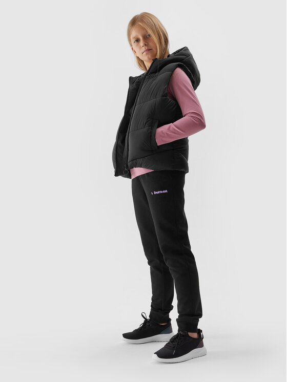 4F 4F Weste 4FJAW23TVJAF045 Schwarz Regular Fit