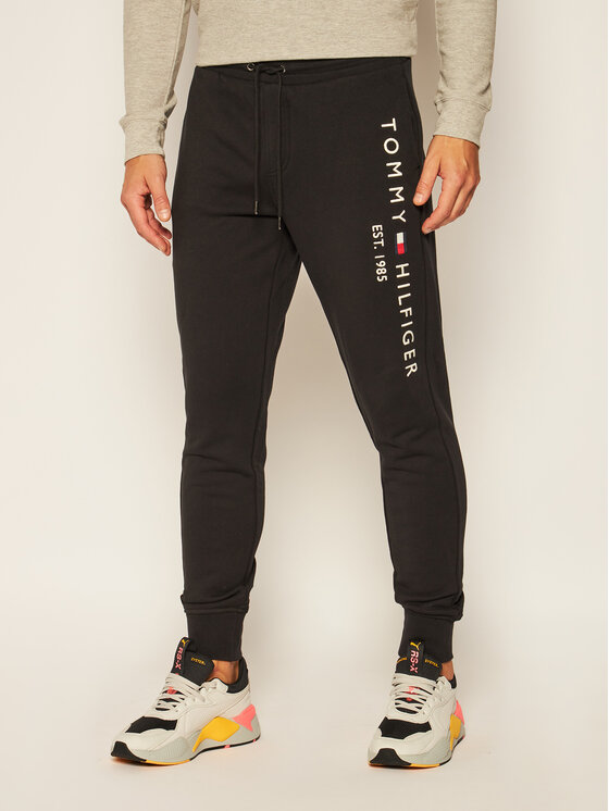 Tommy Hilfiger Tommy Hilfiger Sportinės kelnės Basic Branded MW0MW08388 Juoda Regular Fit