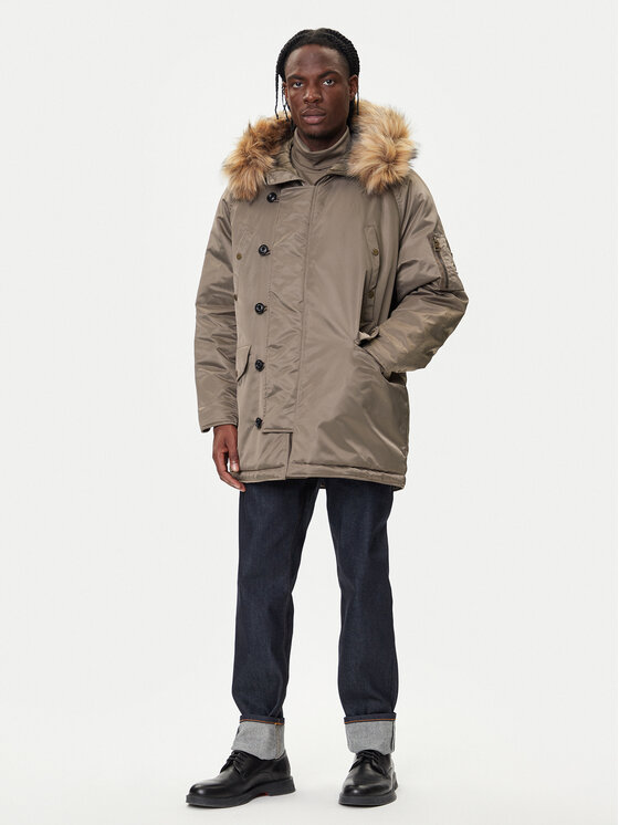 HUGO HUGO Parka Makaro2541 50546236 Beež Regular Fit
