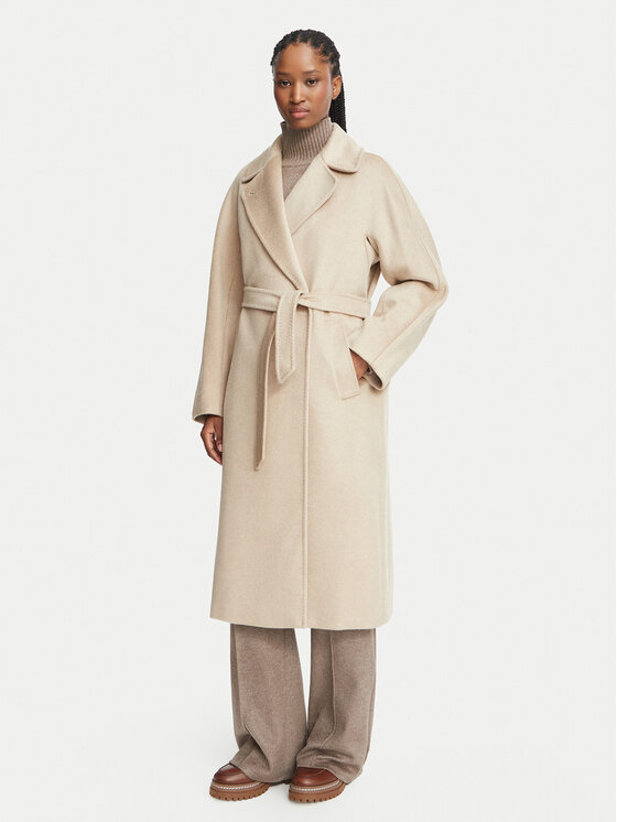 Weekend Max Mara Weekend Max Mara Μάλλινο παλτό Resina 2625016102 Μπεζ Regular Fit