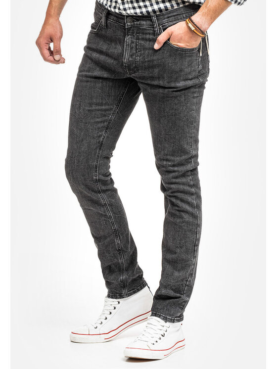 Lee Lee Jeansy LUKE Szary Slim Fit
