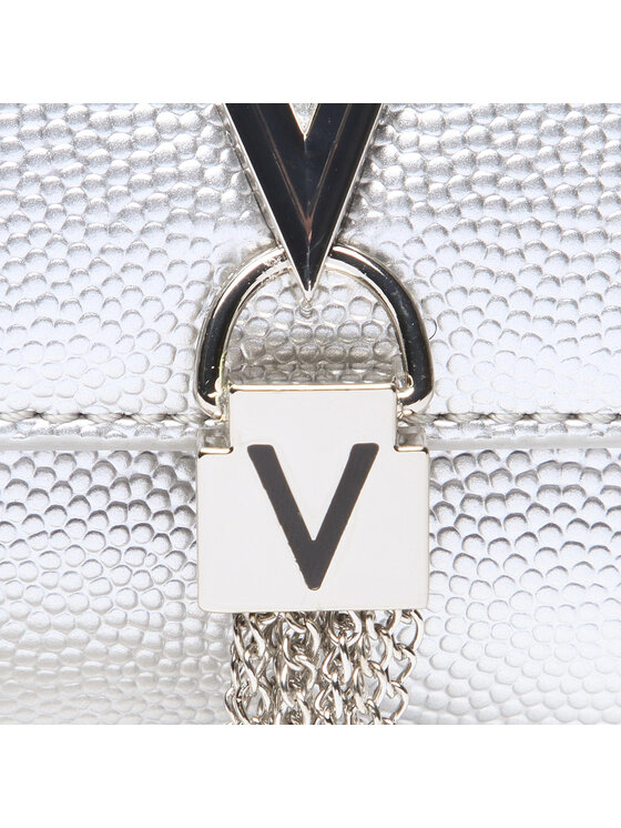 Valentino Valentino Ročna torba Divina VBS1R403G Srebrna