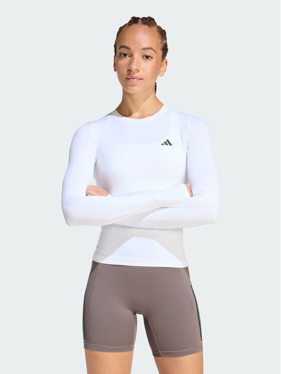 adidas adidas Koszulka techniczna 159091 Biały Fitted Fit