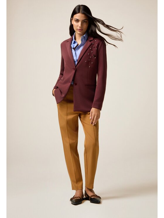 Oltre Oltre Felpa G807J004426N036 Bordeaux Regular Fit