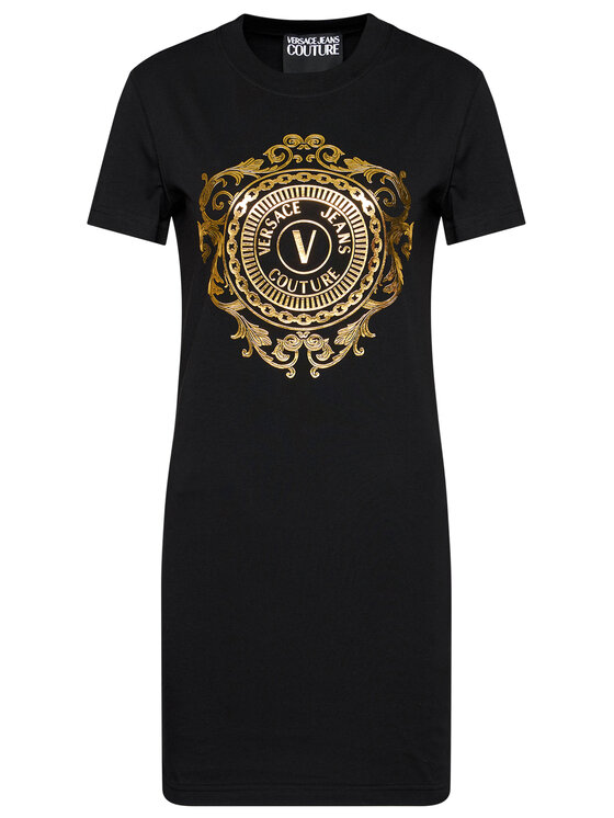 Versace Jeans Couture Versace Jeans Couture Повсякденна сукня D2HWA4FA Чорний Regular Fit