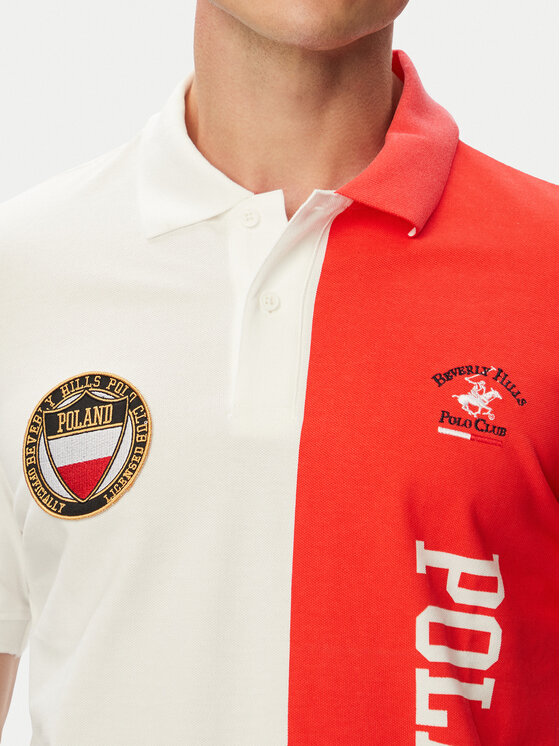 Beverly Hills Polo Club Beverly Hills Polo Club Polokošeľa F-SS26M-P0005 Biela Regular Fit