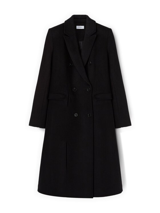 Motivi Motivi Cappotto invernale 0084Q000602N033 Nero Regular Fit