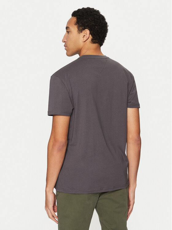 Tommy Jeans Tommy Jeans T-shirt Linear Logo DM0DM20744 Siva Regular Fit