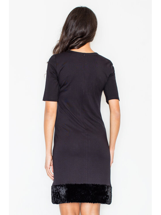 FIGL FIGL Sukienka M429 Czarny Regular Fit