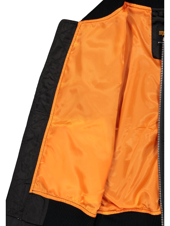 Alpha Industries Alpha Industries Kurtka bomber MA-1 TT Two Tone Bomber Jacket Kids Czarny Regular Fit